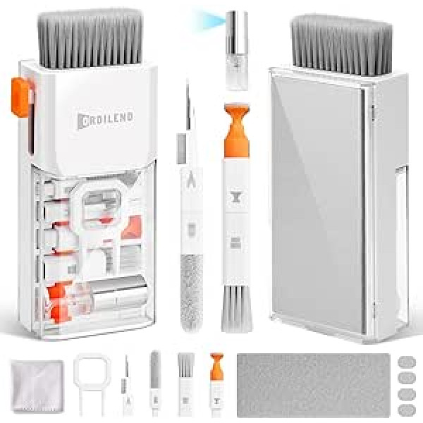 Keyboard Cleaning Kit, 10 in 1 Screen Cleaner Kit Mobile Phone, Keyboard Cleaner with Brush Keyboard Cleaner, Laptop Cleaner for Tablet, Computer, PC Monitor, Camera with Spray with Patent