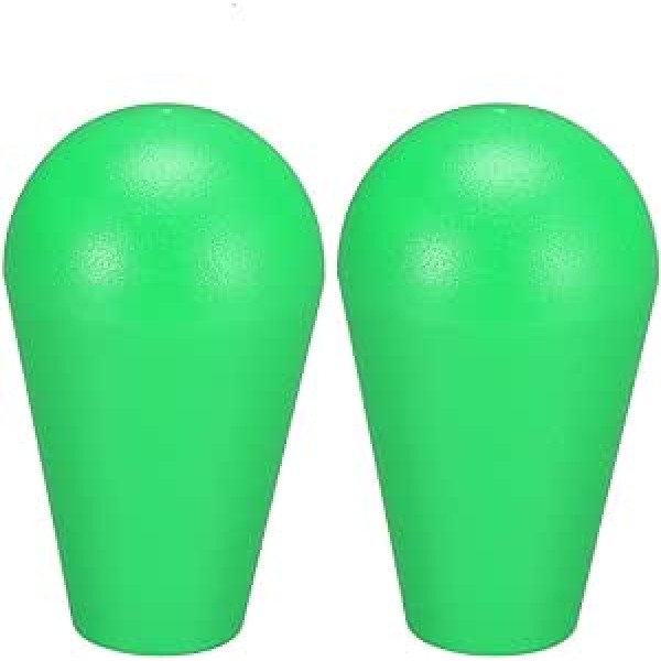 sourcing map Ellipse Oval Joystick Head Rocker Ball Top Handle American Arcade Game Spare Parts Green Pack of 2