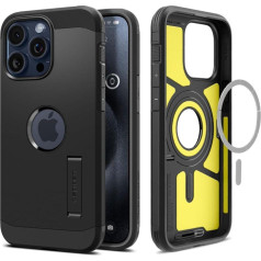 Spigen Izturīgs Armor MagSafe korpuss iPhone 15 Pro, melns