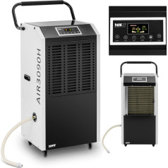 Gaisa sausinātājs, rūpnieciskais mitruma absorbētājs ar rokturi 1300 W 1129 m3/h līdz 100 m2