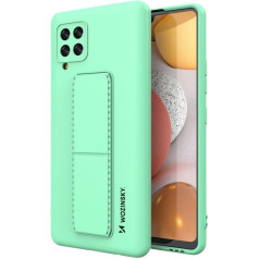 Silikona futrālis ar statīvu priekš Samsung Galaxy A42 5G Kickstand Case Mint