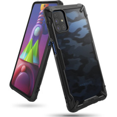 Ringke Izturīgs, pastiprināts korpuss GALAXY M51 FUSION X CAMO telefonam, melns