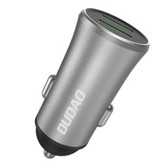 Dudao Smart auto lādētājs R6S 2x USB 3.4A sudrabs