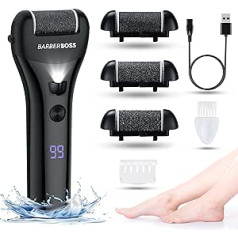 Barberboss Electric Foot File Hard Skin Remover - Foot Files for Hard Skin, Foot Files for Hard Skin, Premium Callus Remover for Feet, Comprehensive Pedicure Set for Feet QR-5086