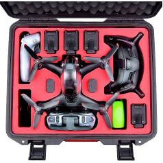 FPVtosky Professional Case for DJI FPV, Waterproof Hard Carrying Case for DJI FPV Fly More Combo, DJI FPV Drone Accessories [Case Only]