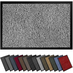 Gentle North High-Quality Doormat Light Grey 60 x 80 cm Large for Indoor and Outdoor Use - Dirt Trapper Mat Non-Slip Washable and Weatherproof - Door Mat for Entrance Area and Outdoor Use - Runner