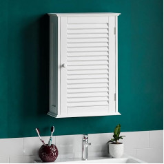 Bath Vida 1 Door White Wooden Bathroom Cabinet