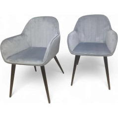 Generisch Dining Room Chairs Set of 2 Upholstered Chairs Furniture Chairs for Living Room Living Room Chair Seat Chair 55 x 58 x 82 cm Kitchen Chair