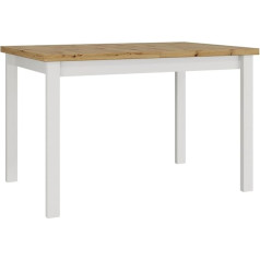 Mirjan24 Awrolt I Dining Room Table, Rectangular Dining Table, Extendable Table for Kitchen, L: 120-150 x H: 78 x W: 80 cm, Kitchen Table, Dining Room Table, Practical Extendable Table (Artisan