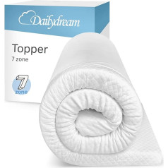 Dailydream Comfort Foam Mattress Topper Model L/XL, 140 x 200 x 6 cm, Edition 7-Zone