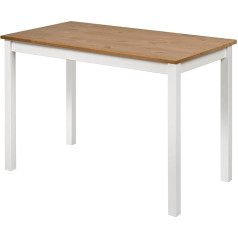 Hagge Home Scandinavian Wooden Table 110 x 68 cm Dining Table Kitchen Table Desk Dining Room Table Desk Home Office Children's Room Table Dining Room Table Living Room Table Study Room Table Small