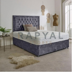 Ghost Beds Luxury Steel Divan Duvet Cover Set Plush with 24