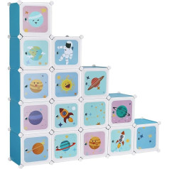 Songmics Storage Cabinet for Kids with 16 Cubes