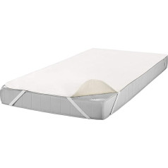 Setex Kalmuck Matratzenschutz, 180 x 200 cm großer Matratzenschoner, Eckgummis, 100 % Baumwolle, Classic, Rohweiß