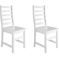 Erst-Holz Eris 90.71-21-D W Kitchen Chair Solid Wood Dining Room Chair White