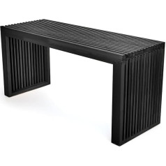 Aprtat Bamboo Dining Bench Indoor Bench Wooden Kitchen Living Room Furniture 90 x 32 x 42 cm (L x W x H)