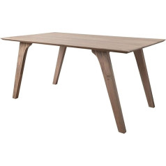 Massivmoebel24.De TROMSO Dining Table Made of Solid Wood #015, Made of Acacia Wood - Brown/Cream, Scandinavian Style, 200 x 100 cm, Solid Wood Dining Room Table