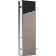 Emco ASIS Plus Flush-Mounted Cabinet Module with LED Lighting, Bathroom Cabinet for Invisible Storage Space, Tall Cabinet with Push to Open Function and Socket