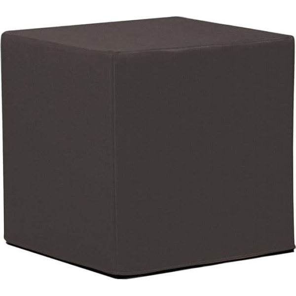 Howard Elliott Collection Howard Elliott No Tip Block Patio Ottoman, Seascape Charcoal