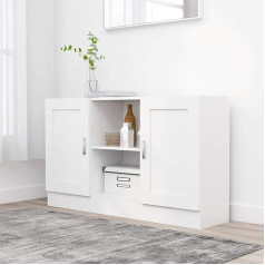 Chenshu Sideboard, Chest of Drawers & Sideboards, Living Room Cabinet, Chest of Drawers, Bedroom Chest of Drawers, White, 120 x 30.5 x 70 cm, Chipboard