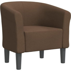 Vidaxl Club Chair Brown Fabric