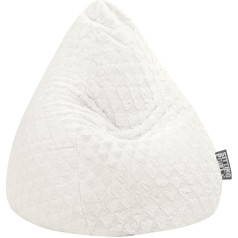 Sitting Point Fluffy Hearts 35340 002 Bean Bag L White