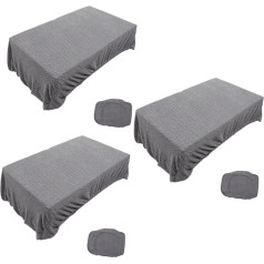 Magiclulu Set of 3 Sofa Covers Stretchy Sofa Covers Couch Protective Cover Sofa Couch Cushion Cover Sofa Seat Cover Couch Set Household Buffer Sleeve Dust Cover Cushion Cover Decorate Polyester