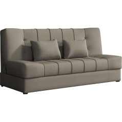 Mirjan24 Sonik Sofa Bed with Bed Box, Couch with Sleep Function, 3-Seater Sofa, Sofa Bed, Choice of Colours, Upholstered Sofa, Sofa Bed, Couch Set (Velluto 3)