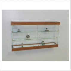 Vm Art Design Glass By Vetreria Miceli Ethnic Style VMEBR6HT Glass Hanging Display Cabinet (Cherry Wood)