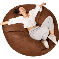 Lounge Pug , 'Mega-Mammoth' Sofa Bean Bag XXL Sofa Bed Vintage Leather Caramel