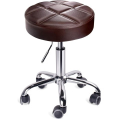 Leader Accessories Swivel Stool, Height-Adjustable Rolling Stool, Functional Work Stool, Studio Stool in Modern Design