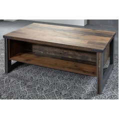 Dbhfgjmn Entrance Area Console Table Sofa Coffee Table Living Room Table Used Wood Vintage Retro Shelf Shabby 110 cm