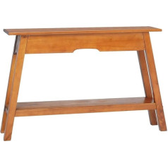 Makastle Konsolentisch Flurtisch Dekotisch Wohn- und Schlafzimmer Standregal Beistelltisch Sofatisch Eingangstisch hinter Sofa, 110x30x75 cm Massivholz Mahagoni