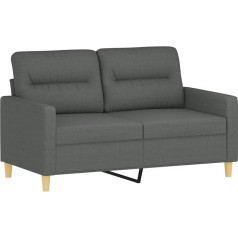 Tidyard 2-Seater Sofa, Lounge Sofa Couch with Armrests, Sofa Bed, Back Cushion, Sleeping Chair, Living Room Sofa, Design Sofa, Fabric Sofa, Metal Frame, Seating Furniture, Two-Seater, 138 x 77 x 80 cm