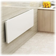 Zaksem Wall Desk Fold Down White Kitchen Wall Table for Bar Office Kitchen Folding Floating Table with Rustproof Metal Bracket (Color : White, Size : 50 x 120cm)