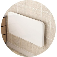 Amdhz Folding Wall Table Fixed Storage on the Wall Desk White 2.5 Thick Easy to Clean Used for Restaurant Living Room Computer (Colour: White, Size: 70 x 40 cm)