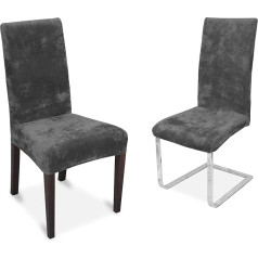 ‎Beautex BEAUTEX Chair Covers, Elasticated Stretch Fabric Bi-Elastic Covers, Various Designs and Colours, Set of 2