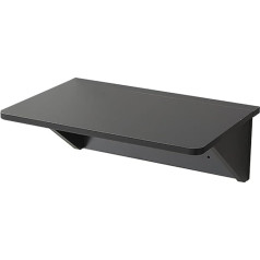 Whyatt Wandtisch Klappbar, Klappschreibtisch, Herunterklappbarer Wandtisch Mit Halterungen für Schlafzimmer, Wohnzimmer, Badezimmer, Küche, Wandregal (Color : Gray, Size : L)