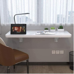 SLEEVE Klapptisch, Wandmontierter, klappbarer Esstisch aus Holz, Laptop-Studienschreibtisch, weiße Büro-Werkbank, umwandelbarer Schreibtisch
