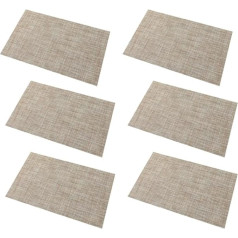 ‎Jujne JUJNE Tischsets, 6er-Set, Waschbar, Abwischbar, Platzsets für Küchentisch, Hitzebeständig, rutschfest, Langlebig, Einfache Installation
