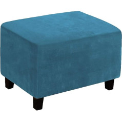 ‎Topchances TOPCHANCES Ottoman Stool Cover Square Sofa Cover Soft Stool Protector Rectangle Washable Anti-Dust Stool Elastic Cover