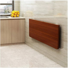 Wall Folding Table, Wooden Folding Table with Metal Support Frame, Sturdy and Easy to Install Wall Folding Table, Wall Folding Table (Size: 120 x 50 cm)