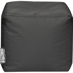 Sitting Point Cuba Scuba 32070 Charcoal-Coloured Beanbag Cube Seat 40 x 40 x 40 cm Colour Number 07