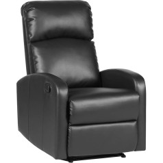 Svita Reclining Chair TV Chair with Adjustable Leg Rest and Reclining Function, Faux Leather, Choice of Colours