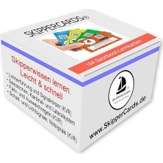 Skippercards Complete Box - 194 Sports Boat Flashcards - Sea Sign, Light Guide, Evasion Rules, Sound Signals - Ideal Accessory for Sports Boat Driving Licence Sea, Sailing and Boating Sports