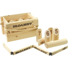 Mölkky Tactic Original Mölkkaari - Throwing Game AZ56992 - The Ultimate Outdoor Game - Great Family Fun - Wooden Skittles Game - Made in Finland