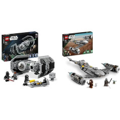 LEGO 75347 Star Wars TIE Bomb Model Kit with Darth Vader Mini Figure with Lightsaber and Gonk Droid & 75325 Star Wars The N-1 Starfighter of the Mandalorian from The Book of Boba Fett