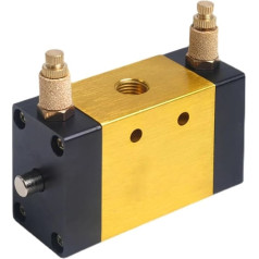 SJSMZX 1 Stück ZDV-08 Pneumatischer Schalter, Luftventil-Zylinderschalter, automatische Hubdrehzahlregelung, Umkehrventil (Farbe: mit 10 mm Fassung)