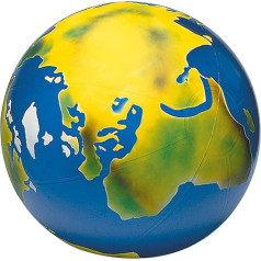 Togu Earth Ball 1 m Blue with Globe Decoration