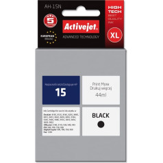 Effiki Activejet ah-15n tinte (rezerves hp 15 c6615n; augstākās kvalitātes; 44 ml; melna)